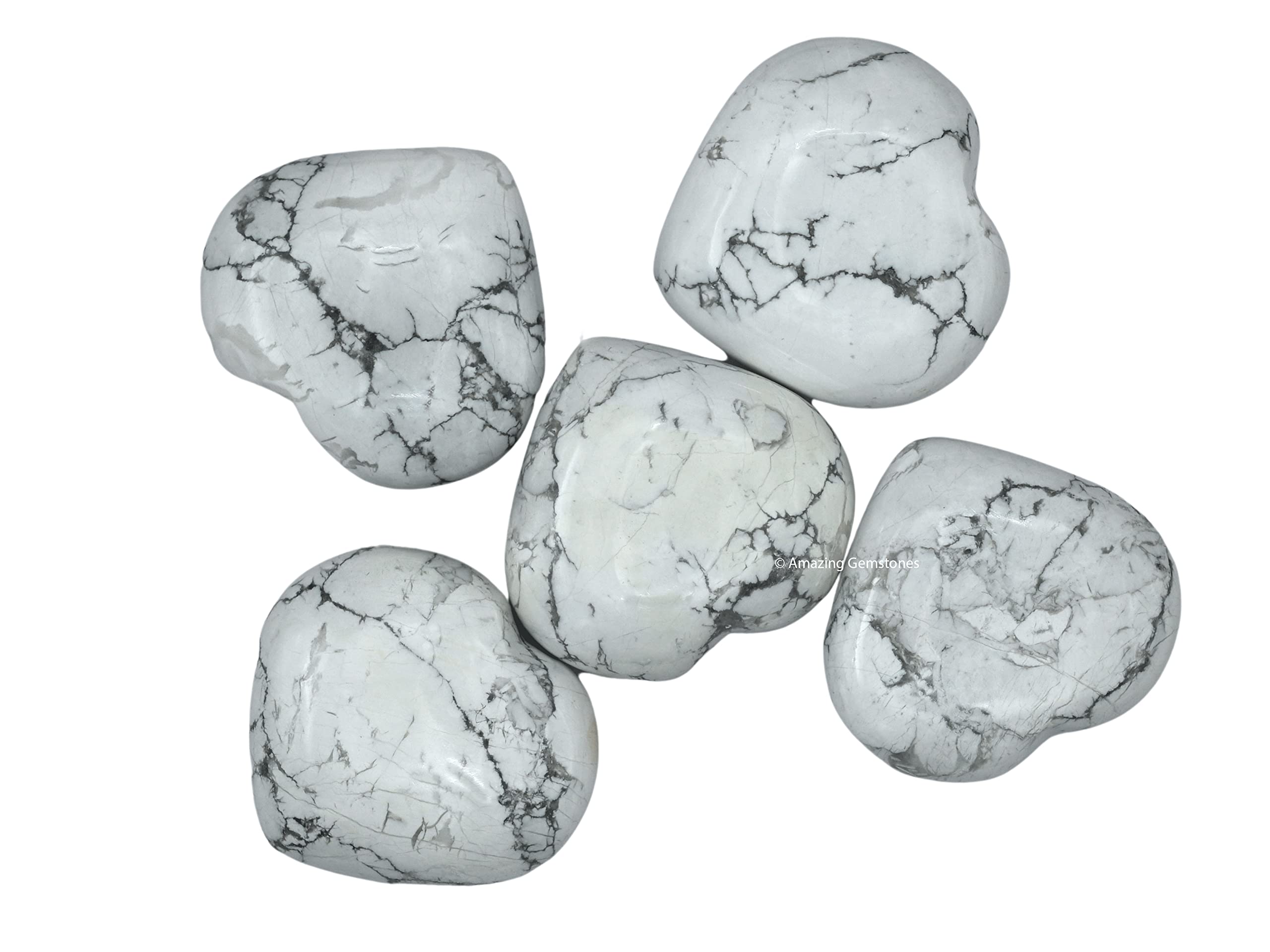 Amazing Gemstone Howlite rejilla de cristales para meditacion guiada.