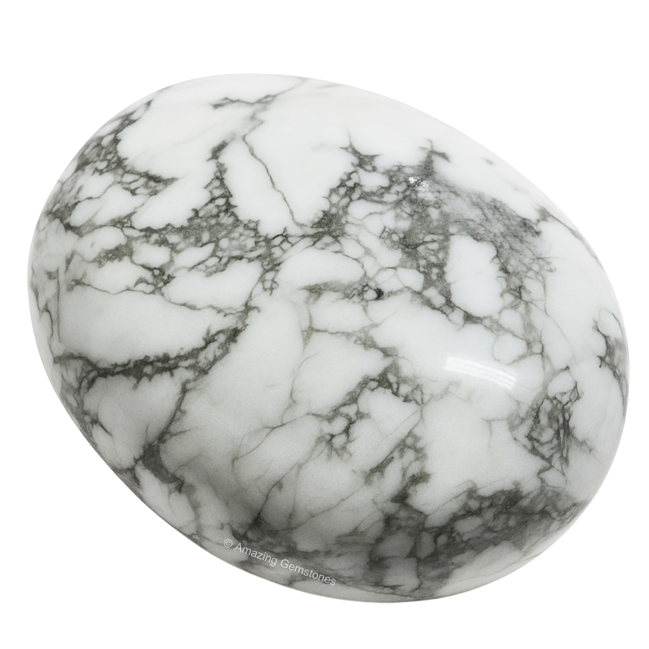 Amazing Gemstone Howlite: textura satinada para agarre cómodo