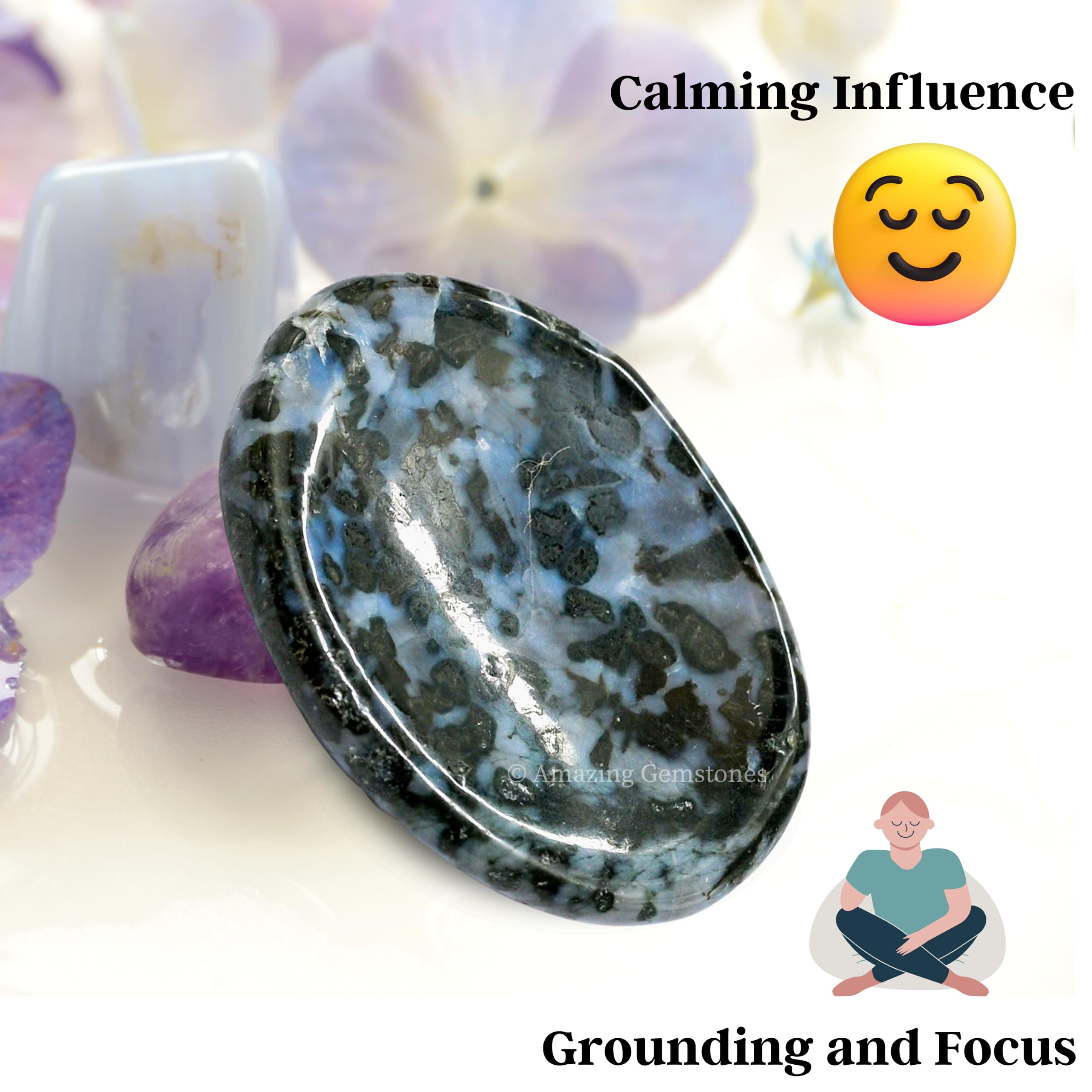 Regalo significativo Indigo Gabbro de Amazing Gemstone para momentos de calma.