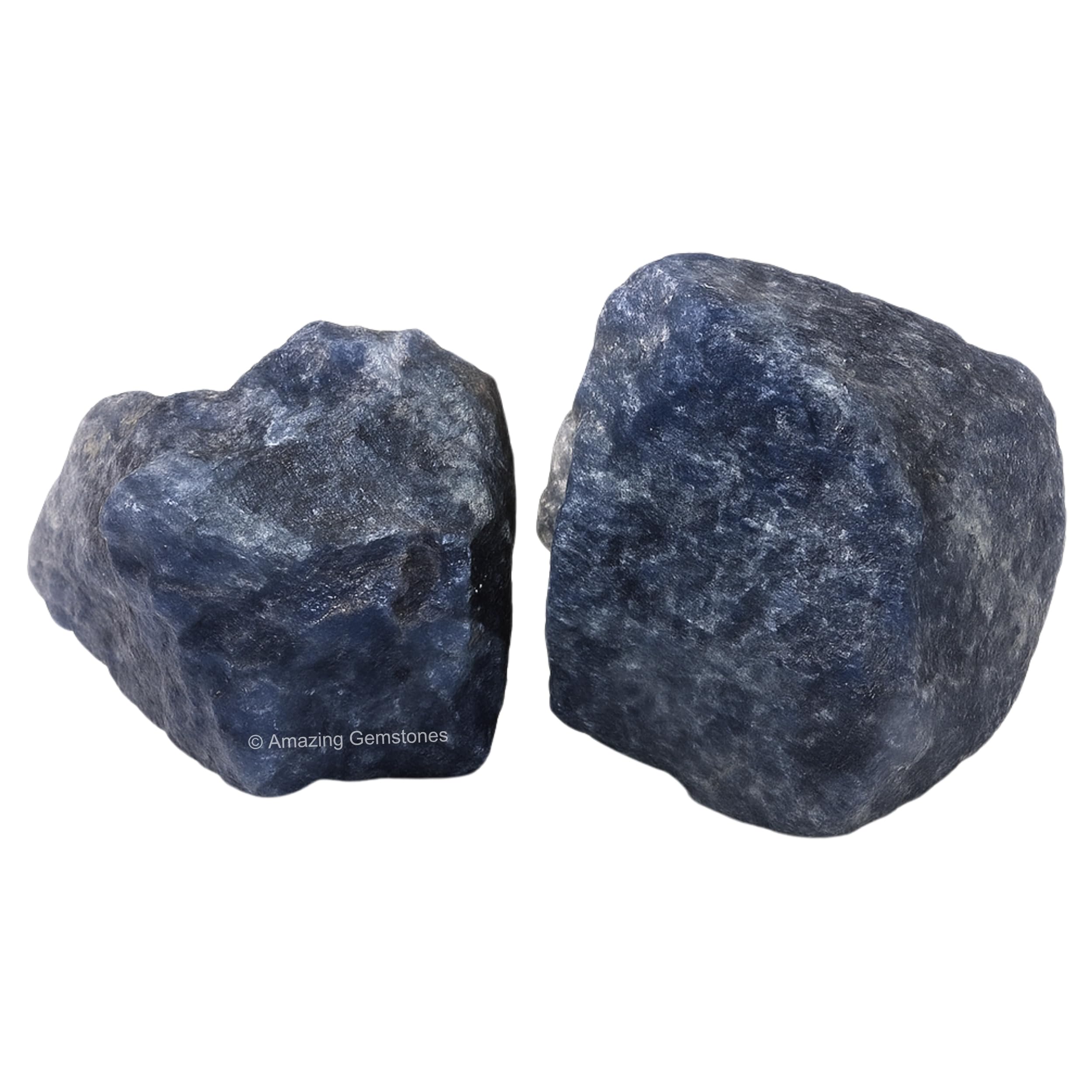 Piedra natural iolita con certificado de autenticidad de Amazing Gemstone.