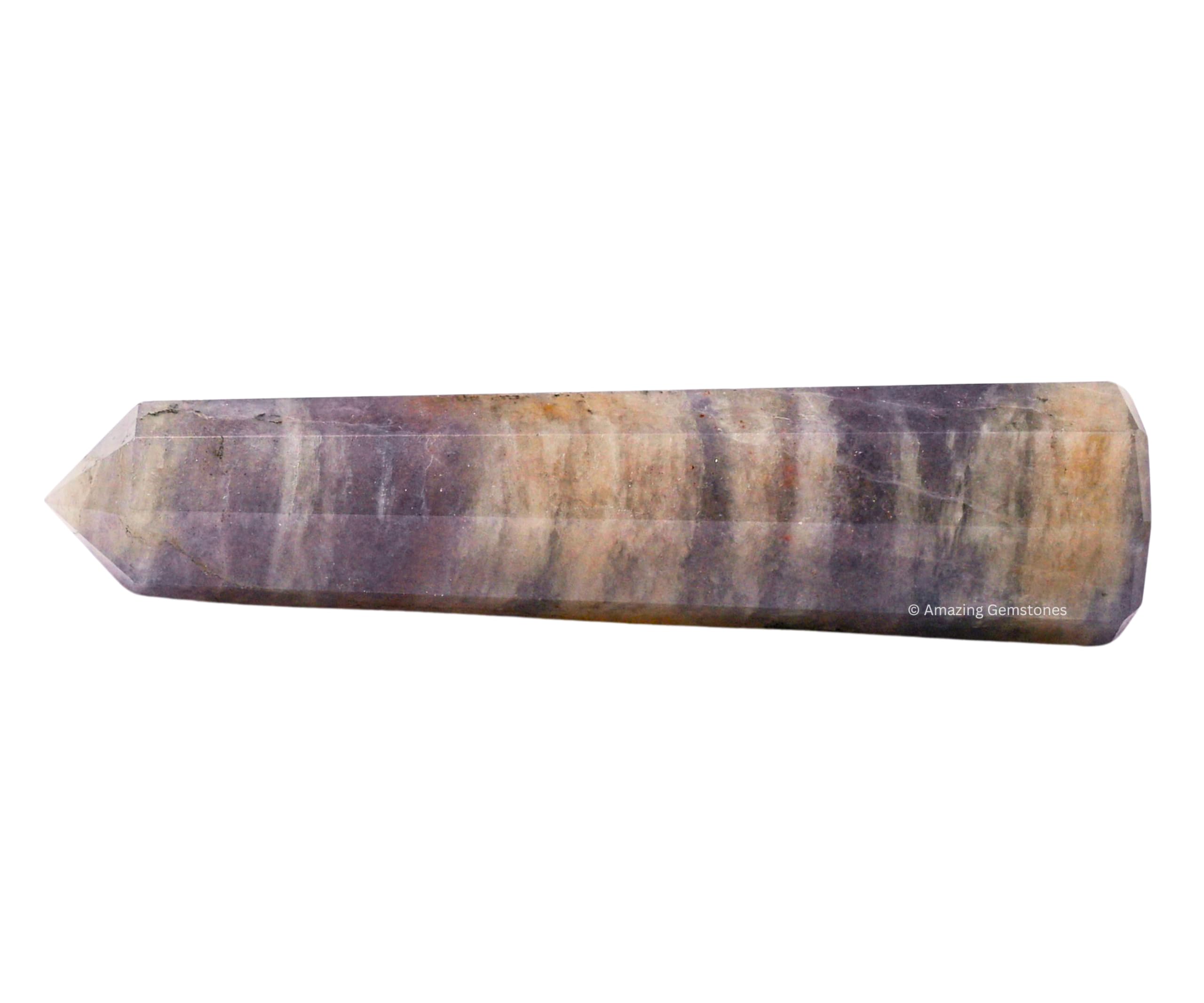 Amazing Gemstone Iolite obelisco cristal: amplifica energía y promueve equilibrio mental y emocional.