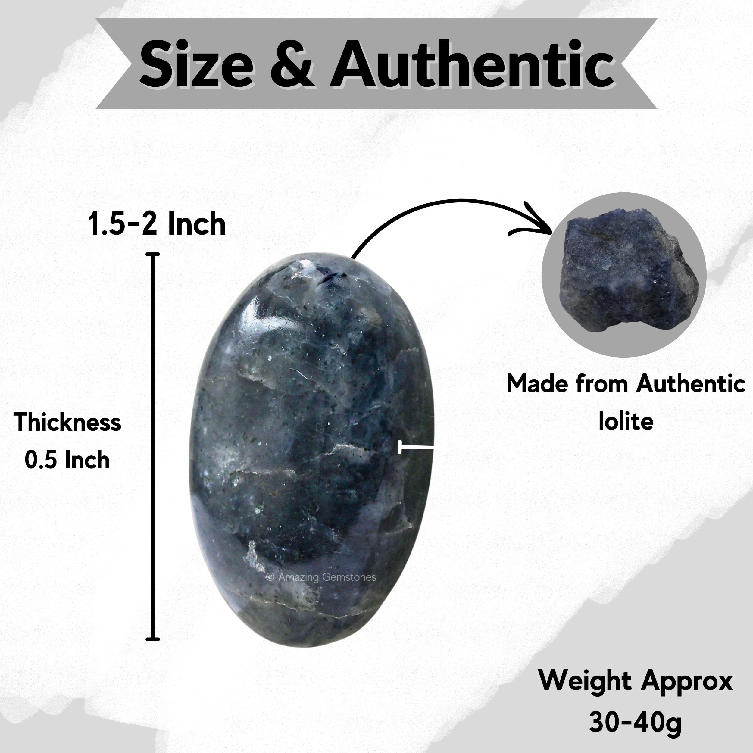 Amazing Gemstone iolite detalle del cristal, belleza artesanal y claridad visibles.