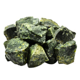 Amazing Gemstone jade verde crudo, textura ideal para tumbling DIY.