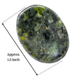 Piedra de preocupación Amazing Gemstone jade verde para alivio suave del estrés.