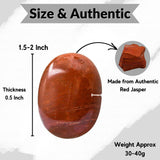 Amazing Gemstone jaspe rojo en mano, perfecto para momentos de calma.