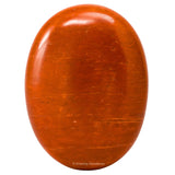 Piedra de jaspe rojo Amazing Gemstone en palma, ideal para meditaciones y equilibrio.