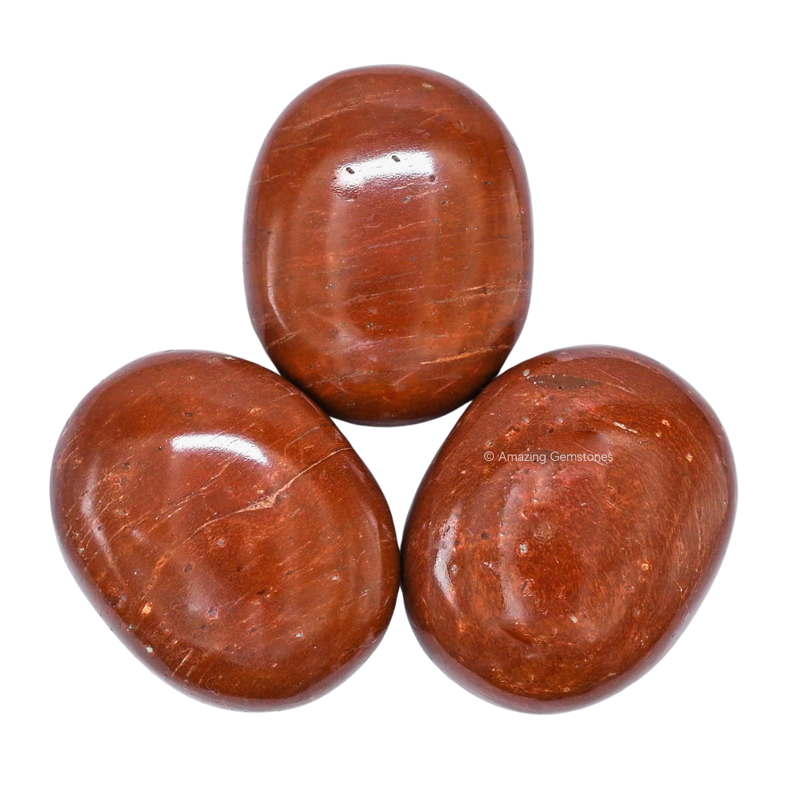 Regalo en caja de Amazing Gemstone jaspe rojo para cumpleaños.