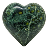Amazing Gemstone kambaba jasper corazon palma, ideal para masaje suave y relajación.