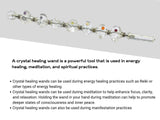 Amazing Gemstone kit-regalo cristal cuarzo varita para rituales y práctica espiritual