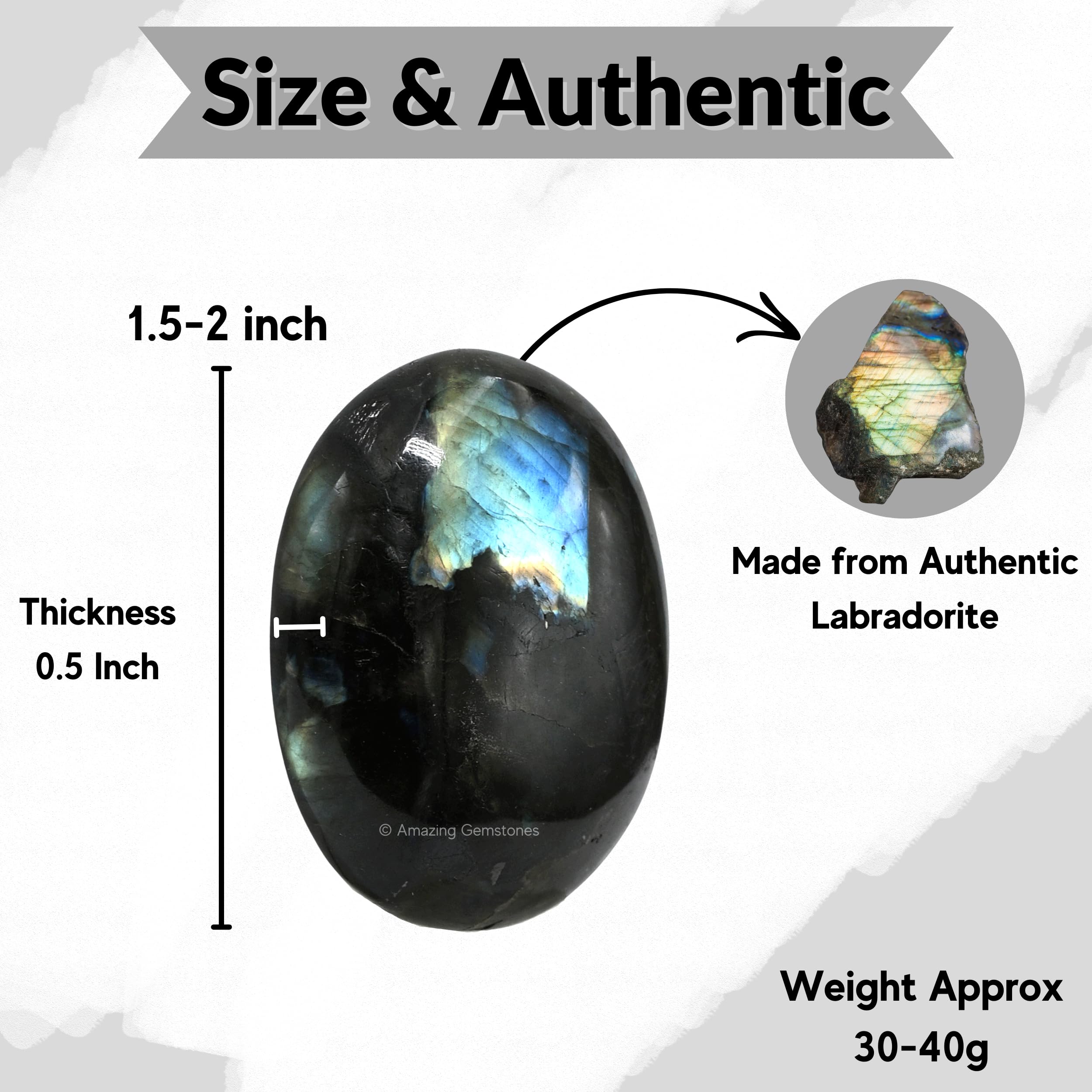 Amazing Gemstone Labradorita: regalo de aniversario que inspira calma y concentración.