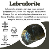 Amazing Gemstone Labradorite: energías para enfoque y propósito durante la meditación.