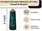 Amazing Gemstone Labradorite grilla cristales: crea una cuadrícula de equilibrio energético