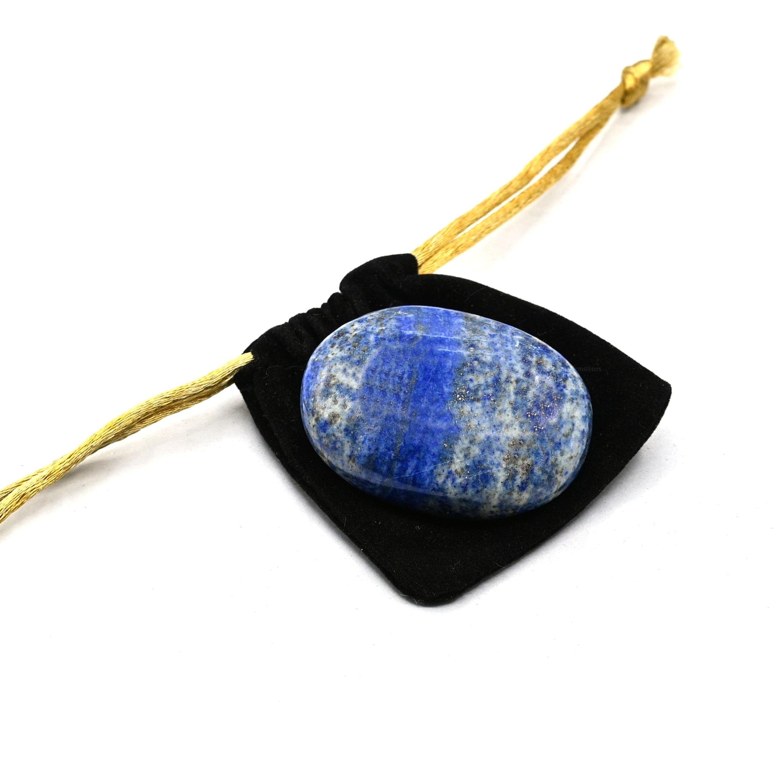 Amazing Gemstone lapislázuli: energía positiva para uso diario en prácticas de yoga o respiración.
