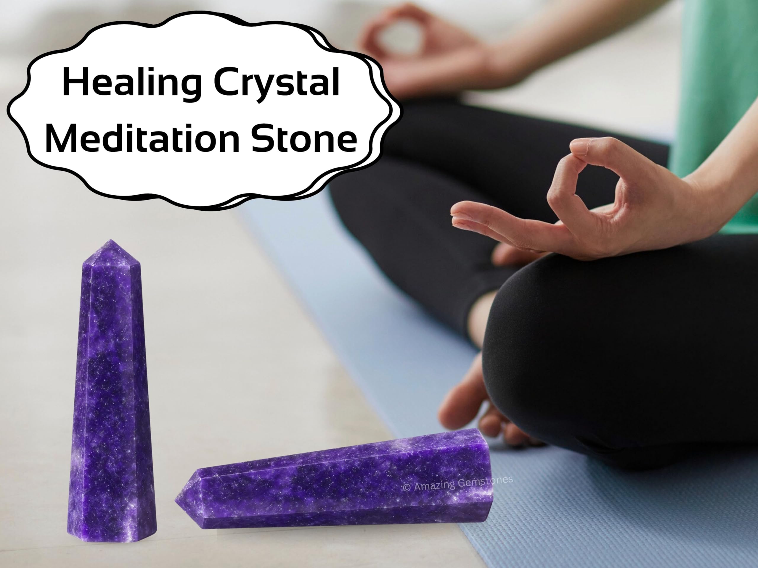 Amazing Gemstone Lepidolita, ambiente purificado y espacio propicio para la meditación.