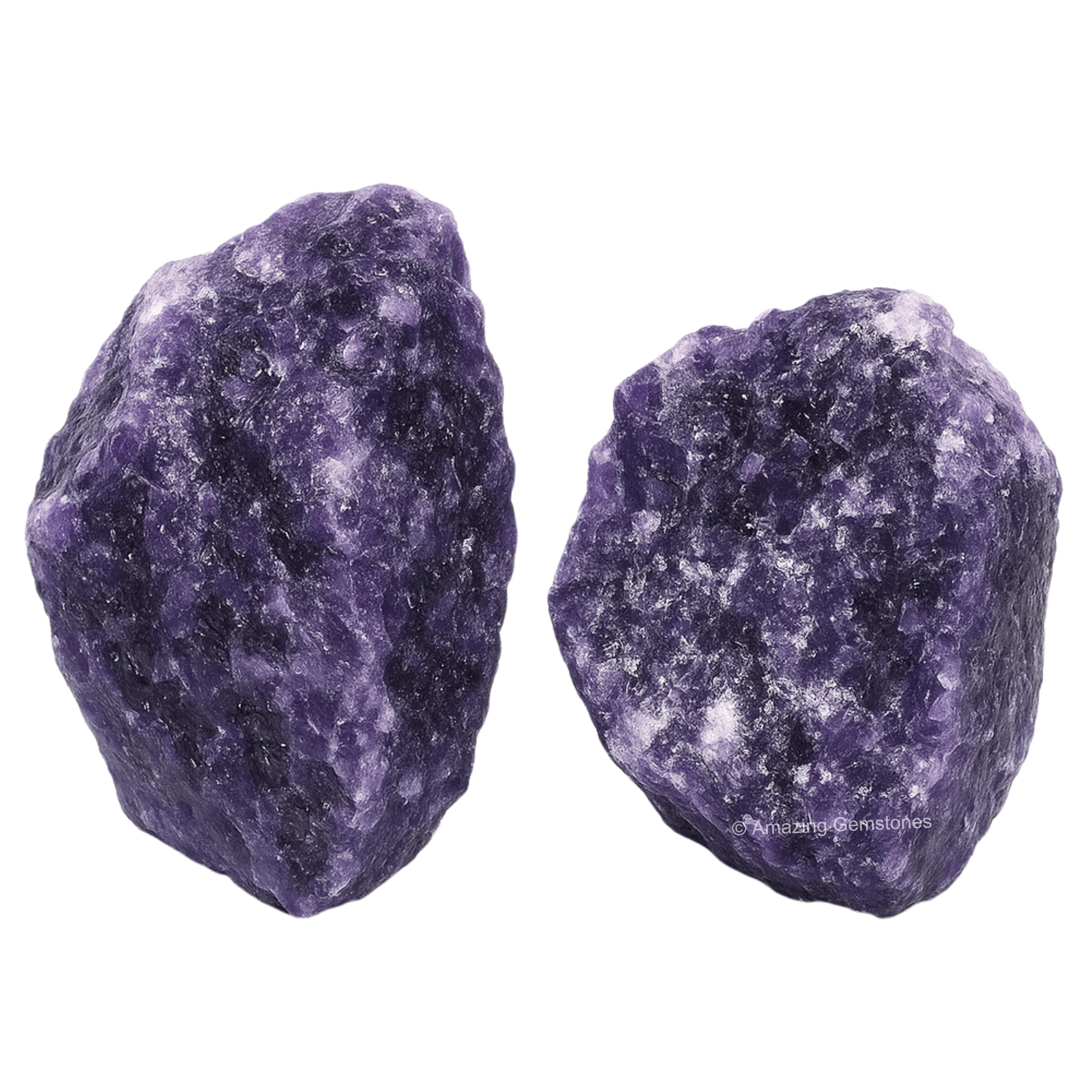 Amazing Gemstone Lepidolita en bolsa de terciopelo regalo para calma e inspiración.