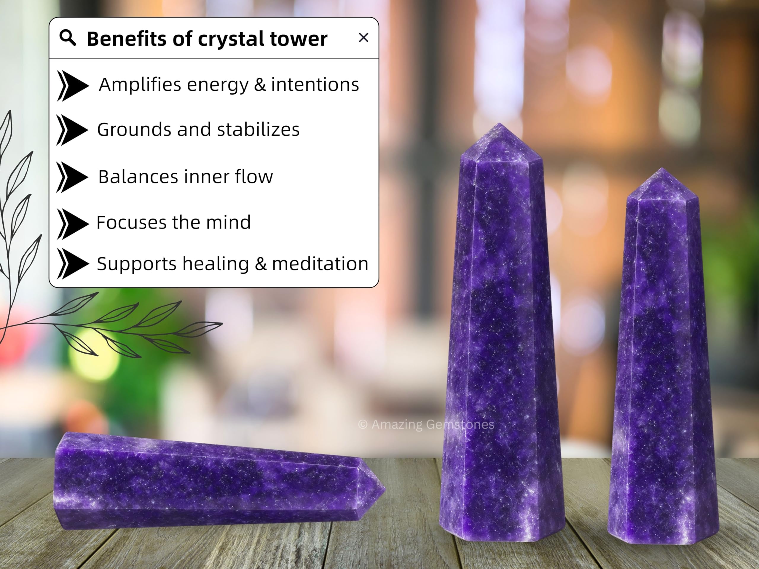 Amazing Gemstone Lepidolita, para meditación y relajación, ayuda a focalizar intenciones.