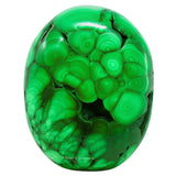 Amazing Gemstone Malachite palma grande, perfecta para meditación y equilibrio de energía.