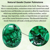 Amazing Gemstone Malachite uso espiritual, ideal para atención plena y concentración.