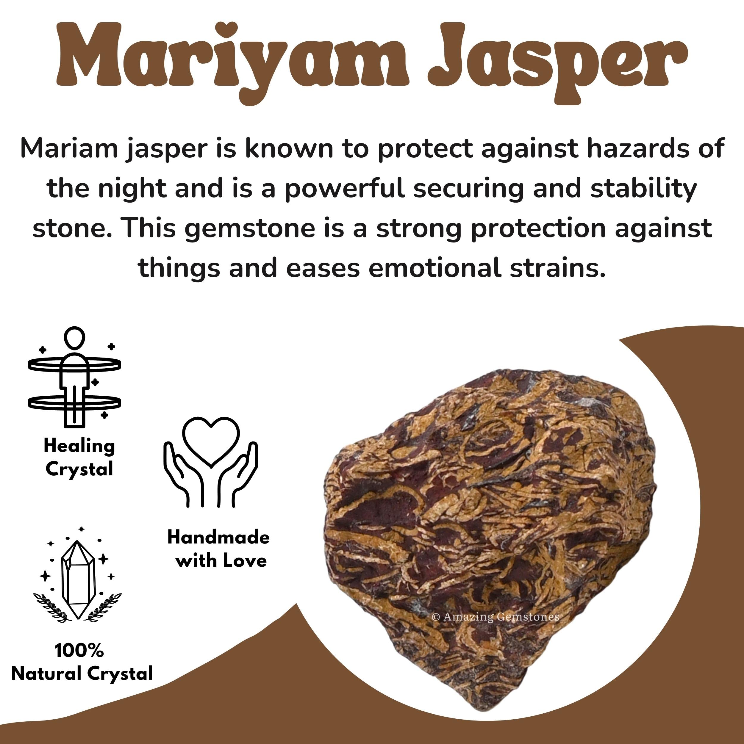 Amazing Gemstone Mariyam Jasper — uso en meditación y equilibrio de chakras