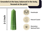 Amazing Gemstone meditación Aventurina verde, acompaña la relajación y la concentración.
