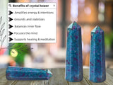Amazing Gemstone meditacion cristales rubí cianita para calma y enfoque.