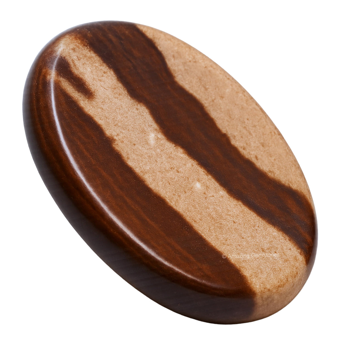 Amazing Gemstone Narmada Shiva Lingam Worry Stone energia: equilibrio al sostener