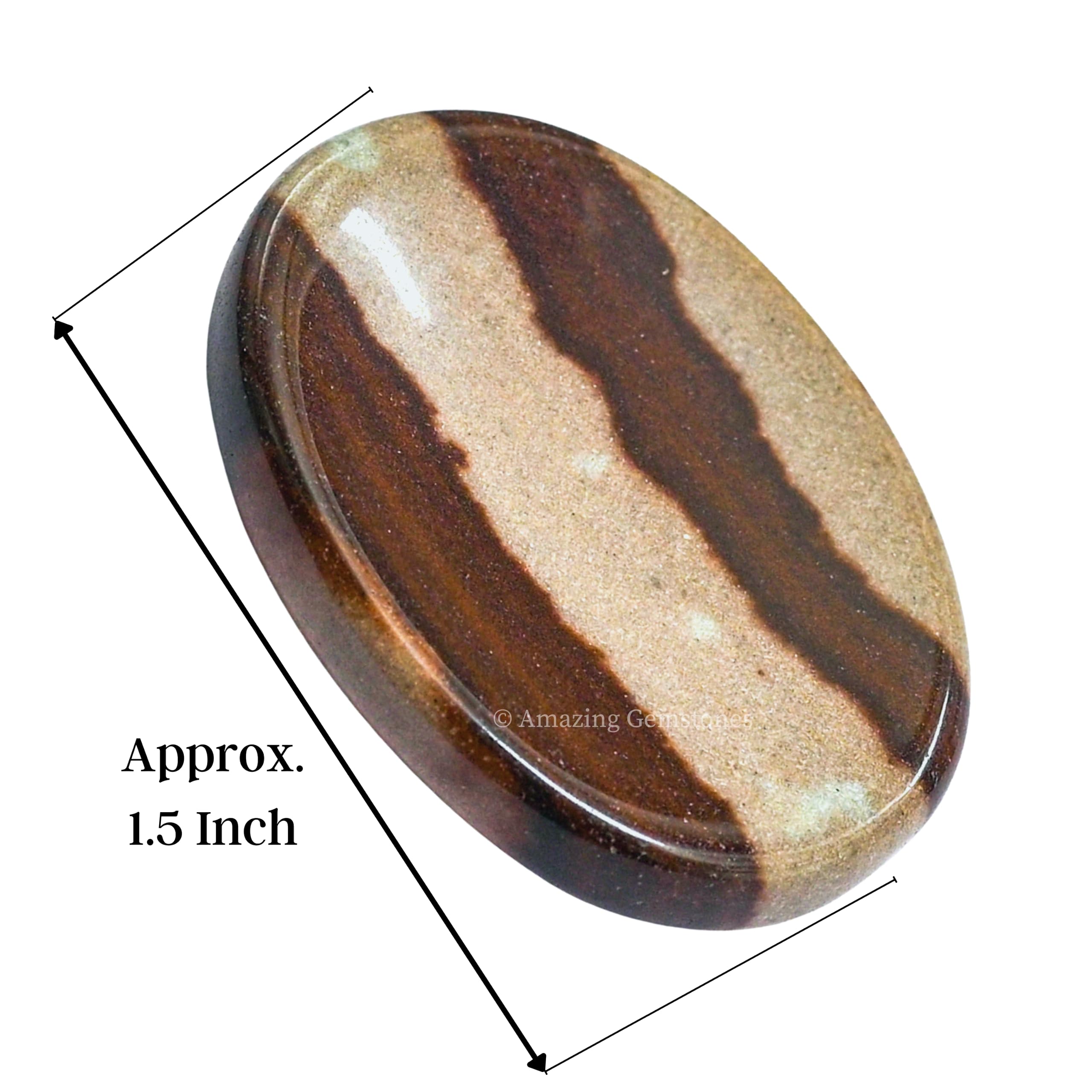 Amazing Gemstone Narmada Shiva Lingam Worry Stone meditacion: ritual diario de calma