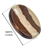 Amazing Gemstone Narmada Shiva Lingam Worry Stone meditacion: ritual diario de calma