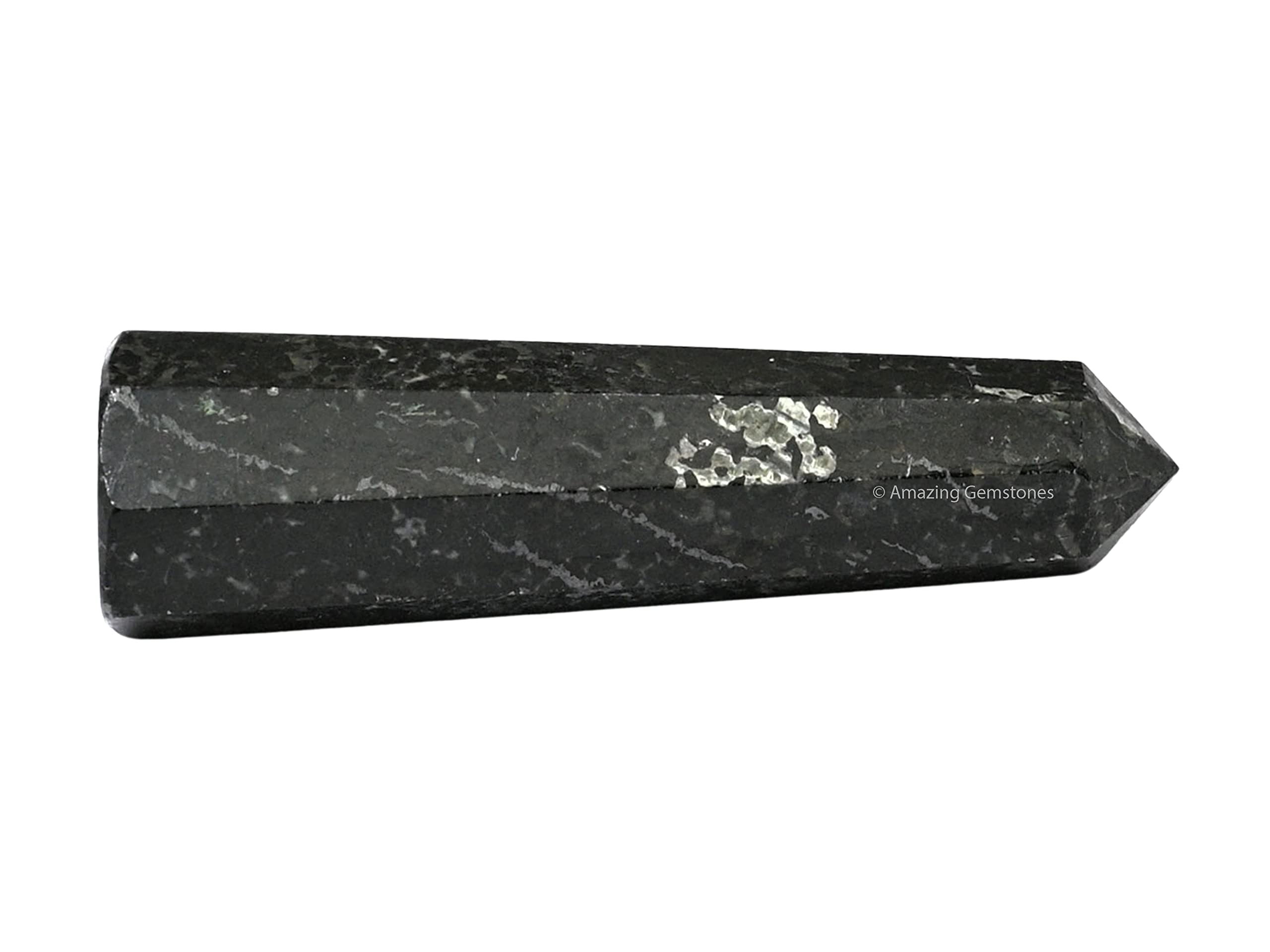 Amazing Gemstone Nuummite vara cristal: herramienta poderosa para meditaciones y enfoques energéticos