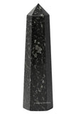 Amazing Gemstone Nuummite torre cristal 2-3 pulgadas: enfoque energético para revitalizar espacios