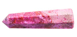 Amazing Gemstone obelisco cristal cobalto-calcita amplifica energía y enfoque.