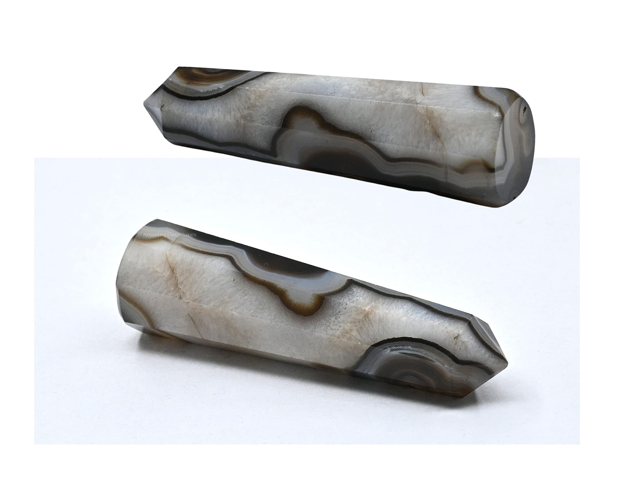 Obelisco de cristal onix negro Amazing Gemstone para equilibrio mental.