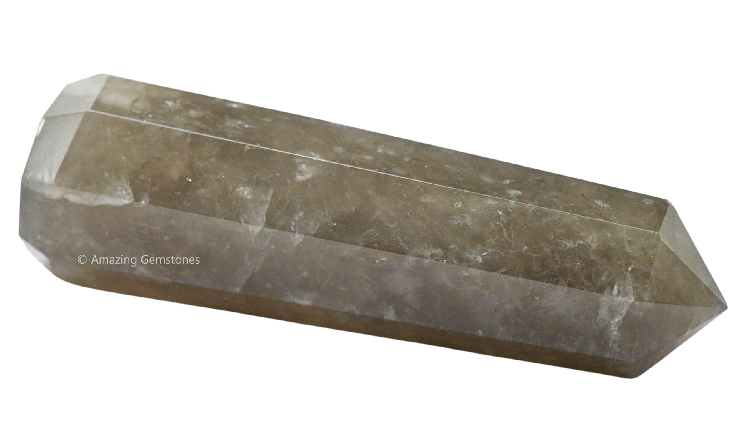 Amazing Gemstone obelisco-cristal-smoky-quartz ideal para Reiki y limpieza energética