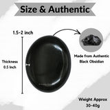 Amazing Gemstone obsidiana negra para meditación y enfoque