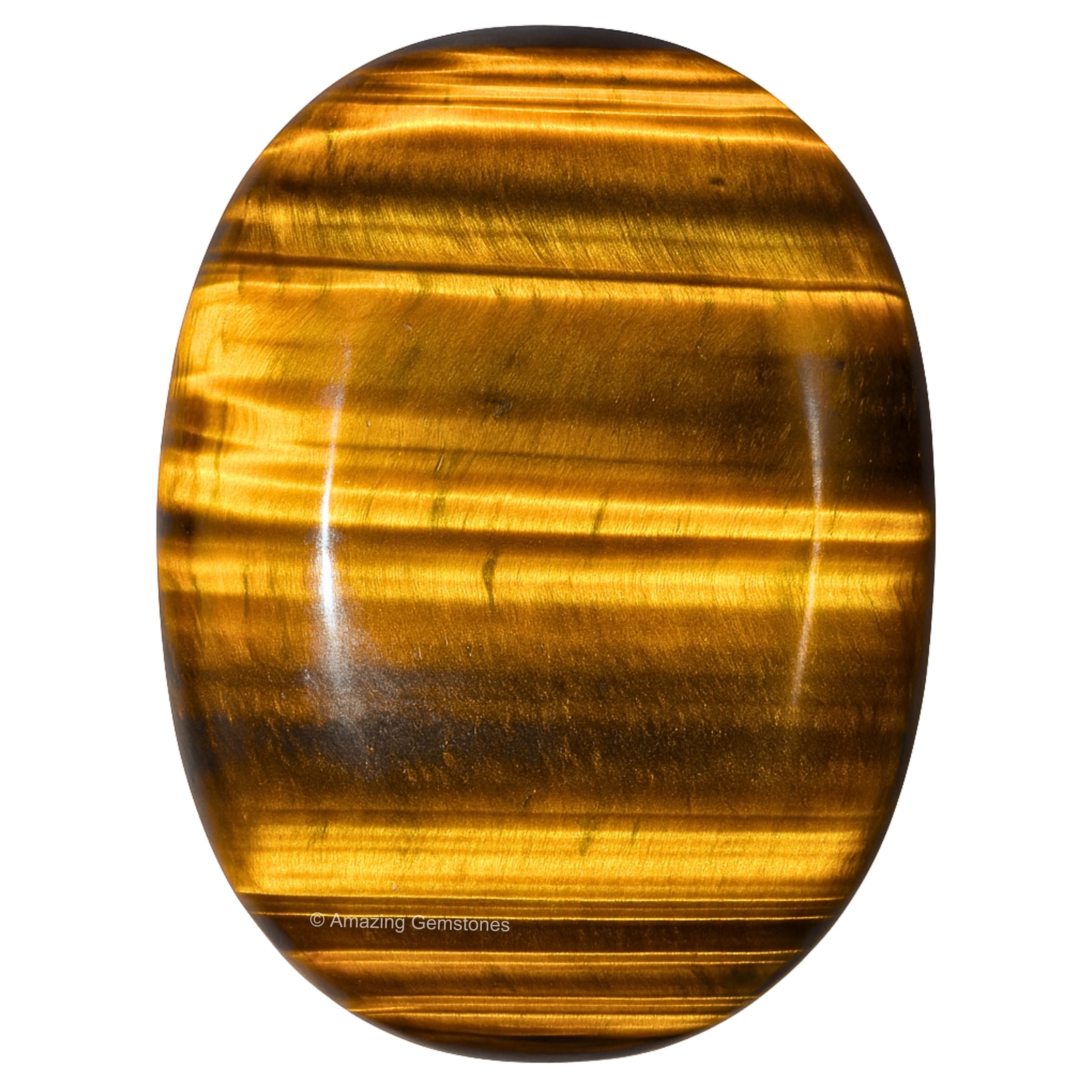 Amazing Gemstone ojo de tigre-palma grande, ideal para meditación y equilibrio energético.