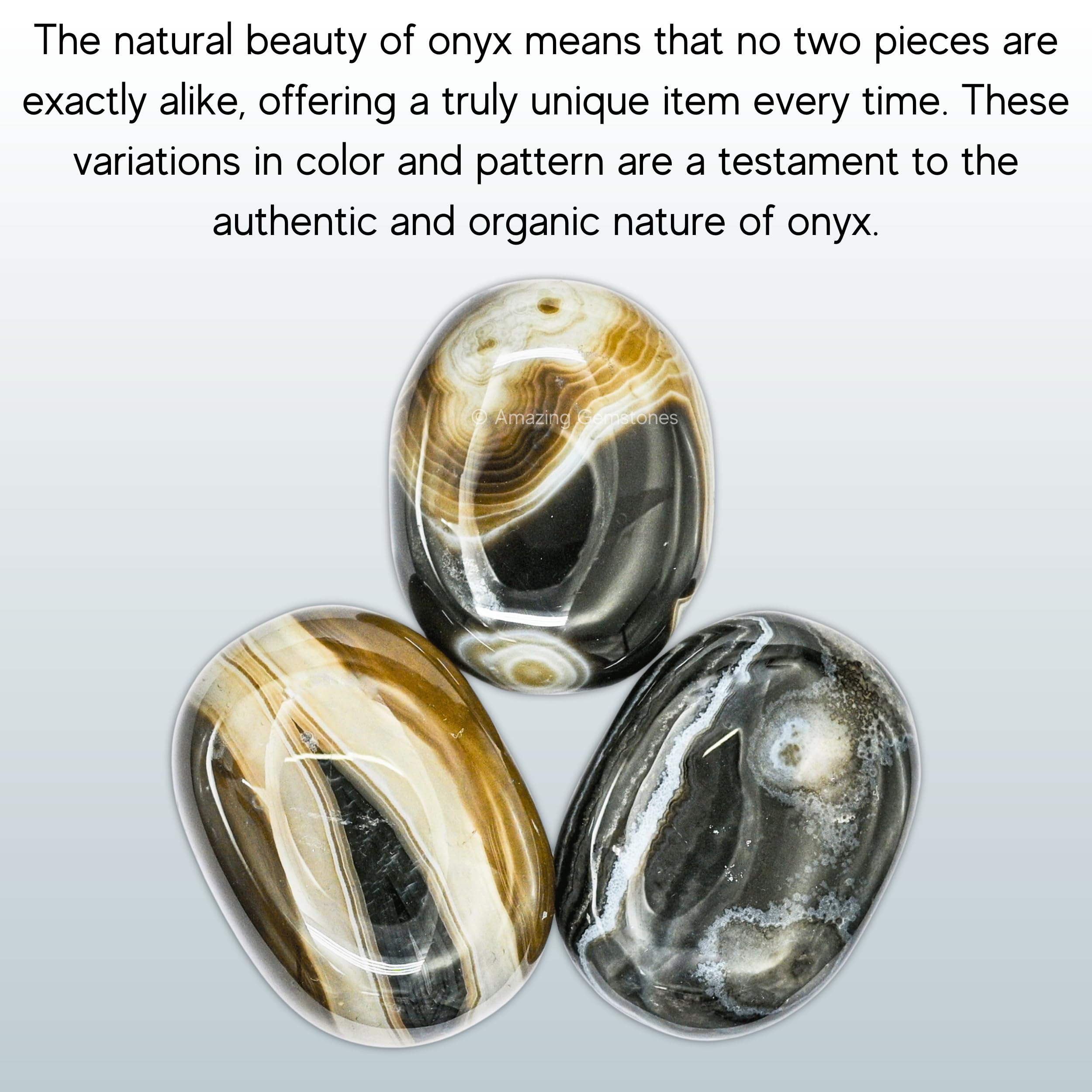 Amazing Gemstone onix negro decoración ambiental y estética serena.