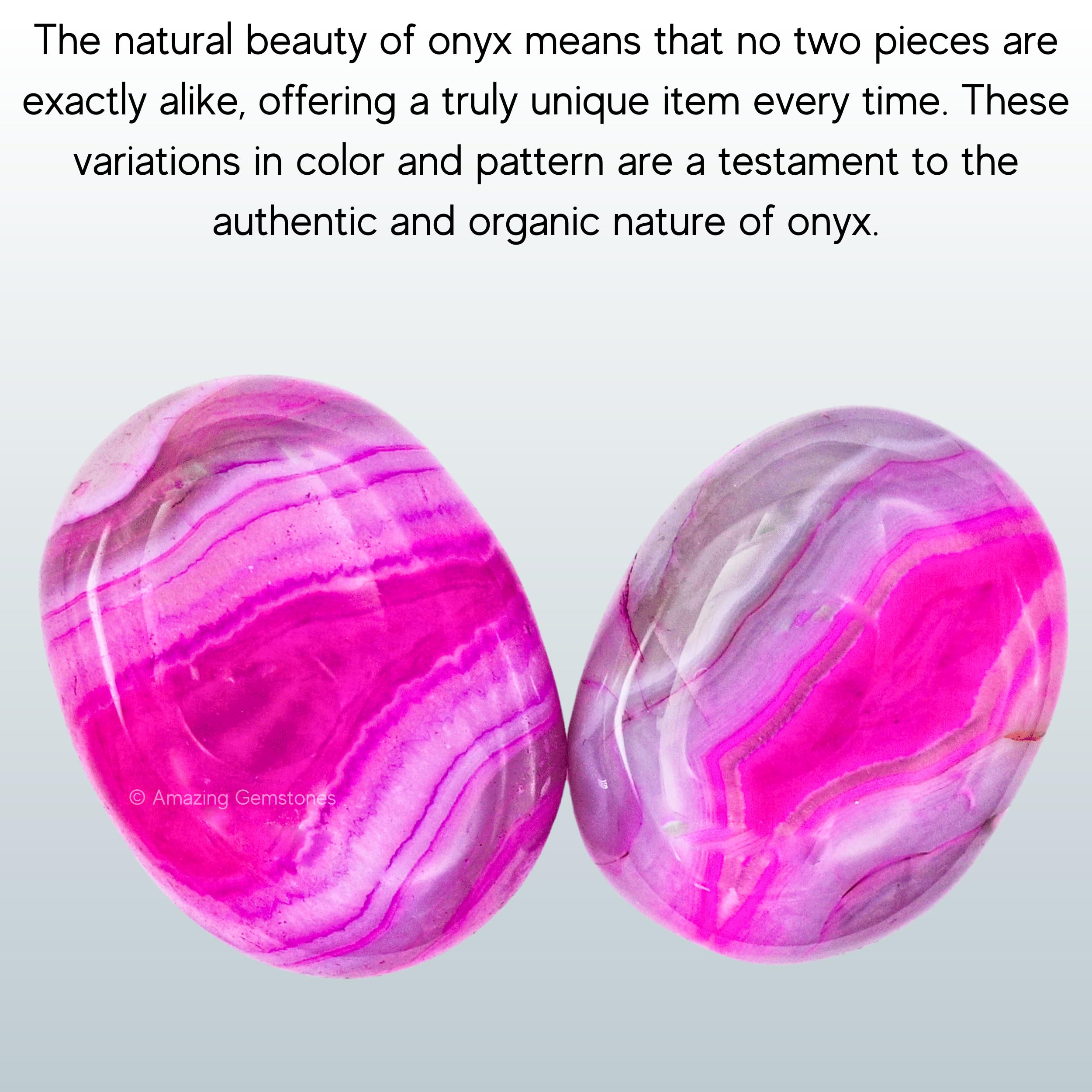 Amazing Gemstone: ónix rosa, decoración elegante para el hogar.