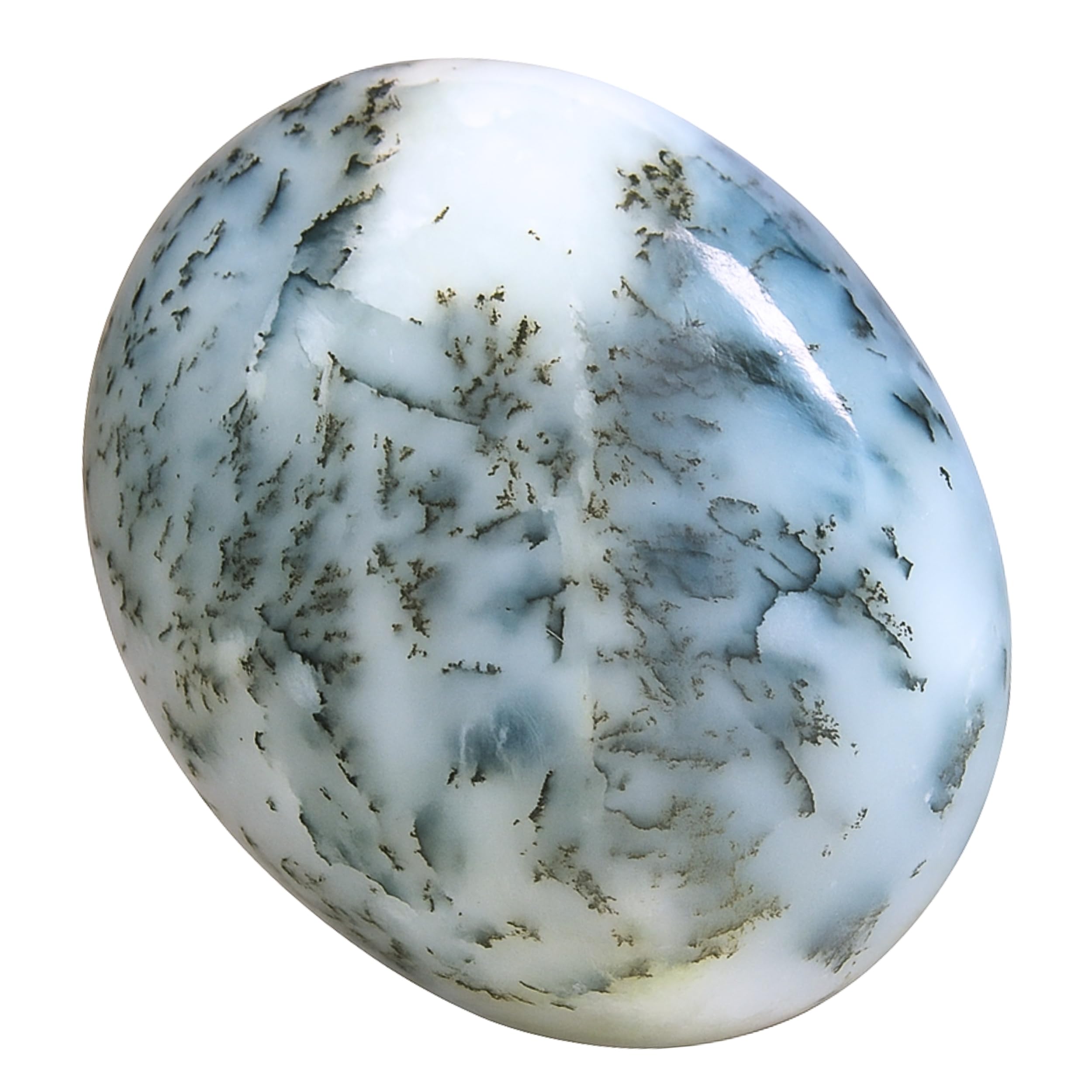 Amazing Gemstone opal dendrítico, cristal para prácticas de meditación y relajación diaria.