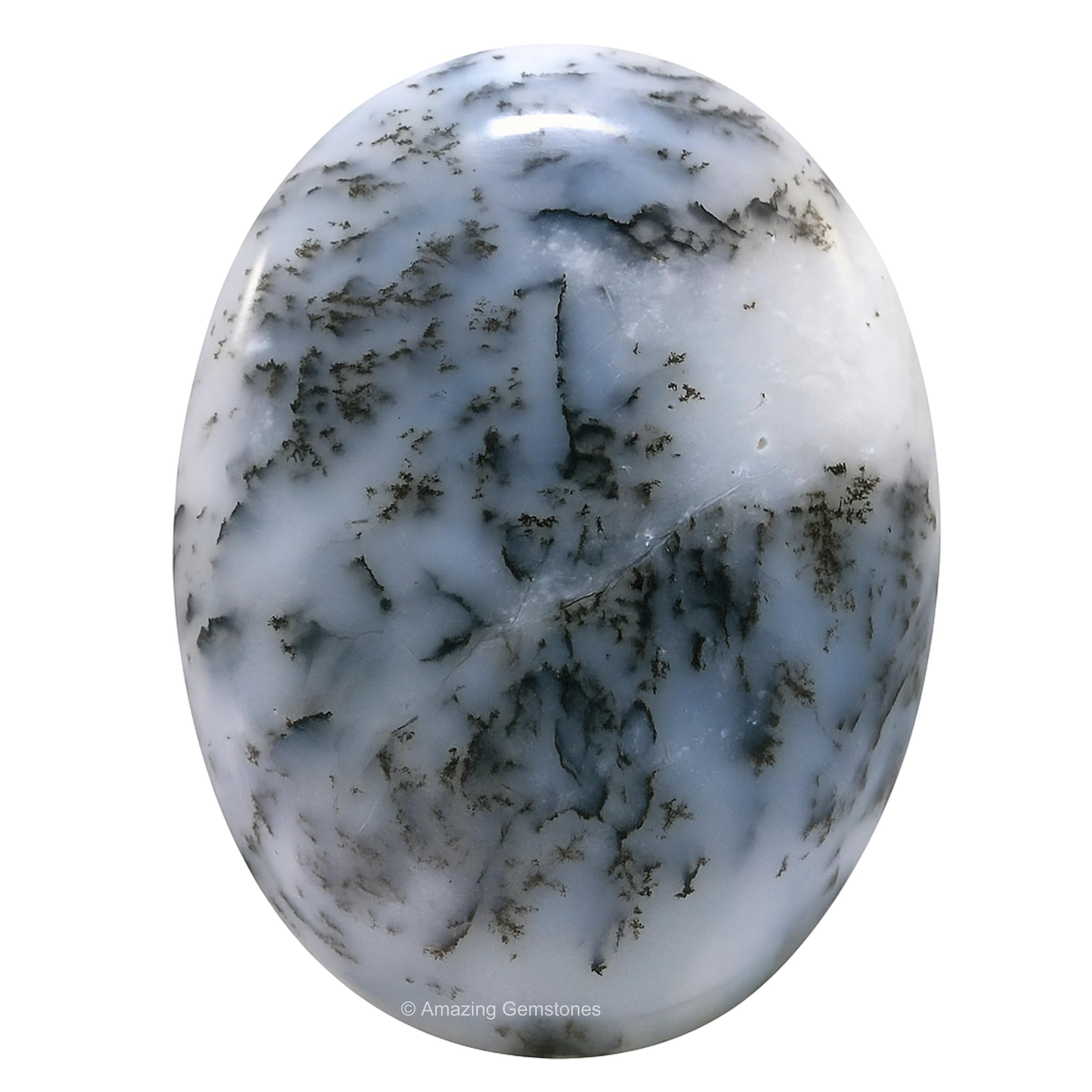Amazing Gemstone opal dendrítico, palma grande para meditación y equilibrio de energía.
