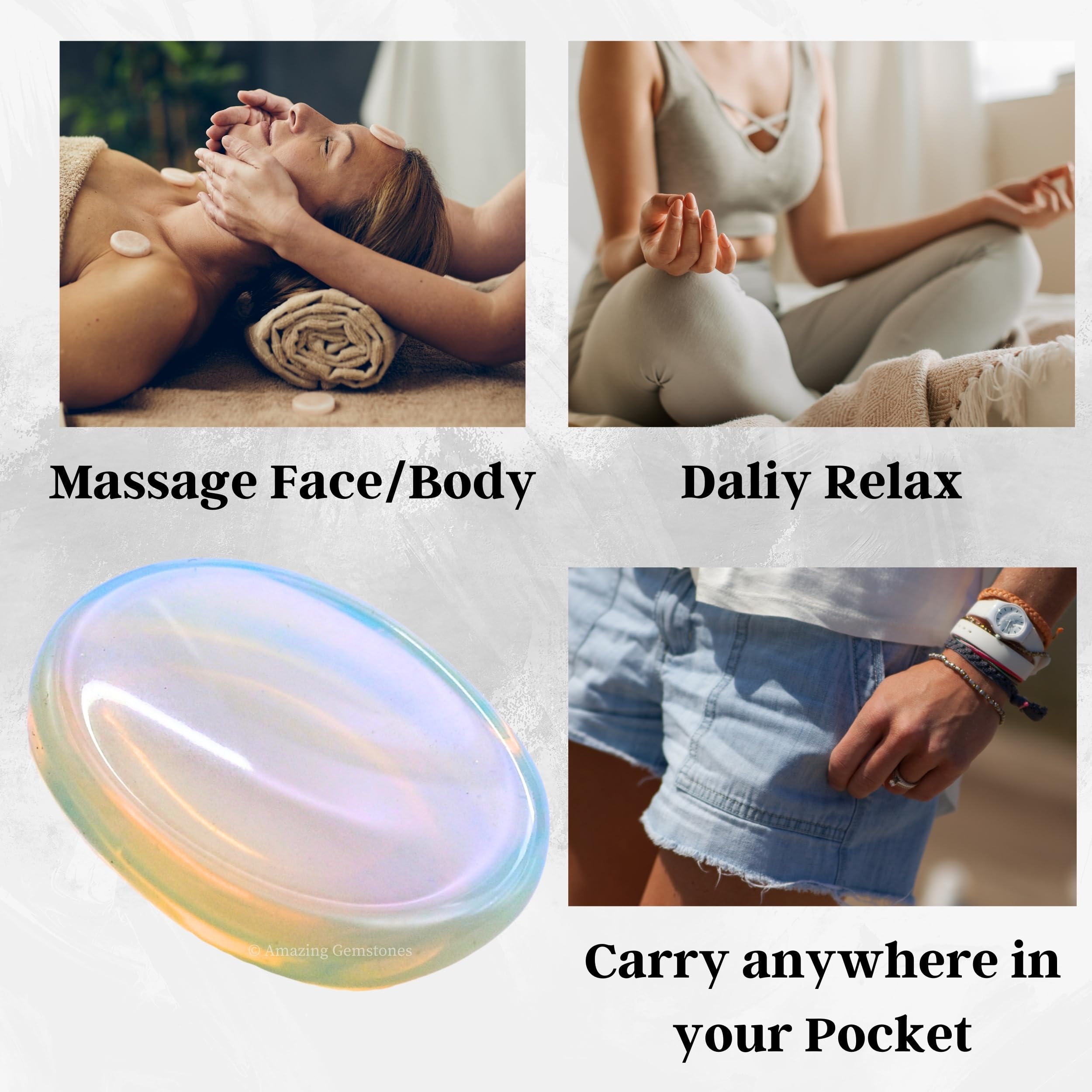 Amazing Gemstone Opalite: accesorio-meditación para sesiones de mindfulness.