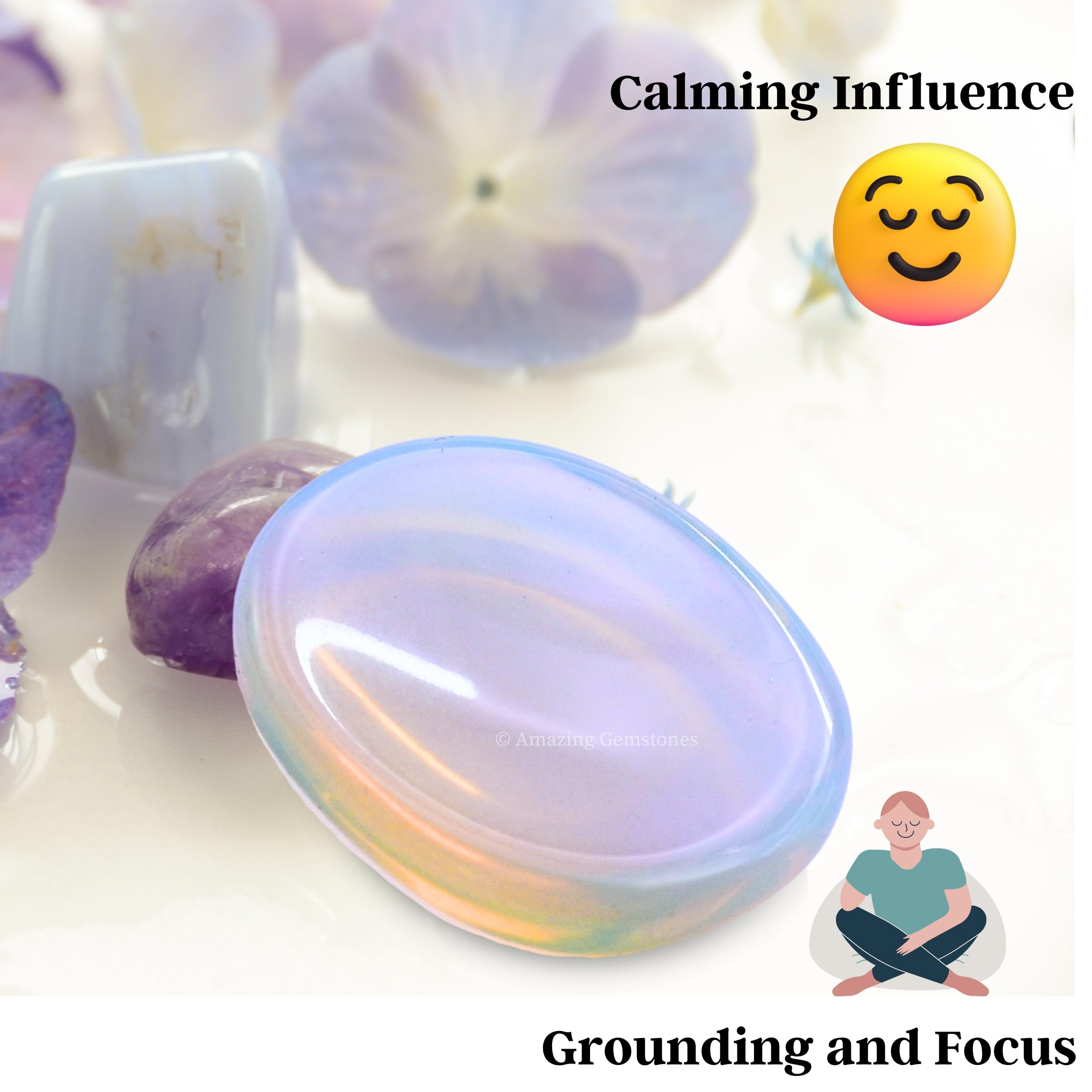 Amazing Gemstone Opalite: cristal-energizante para rituales diarios de calma.