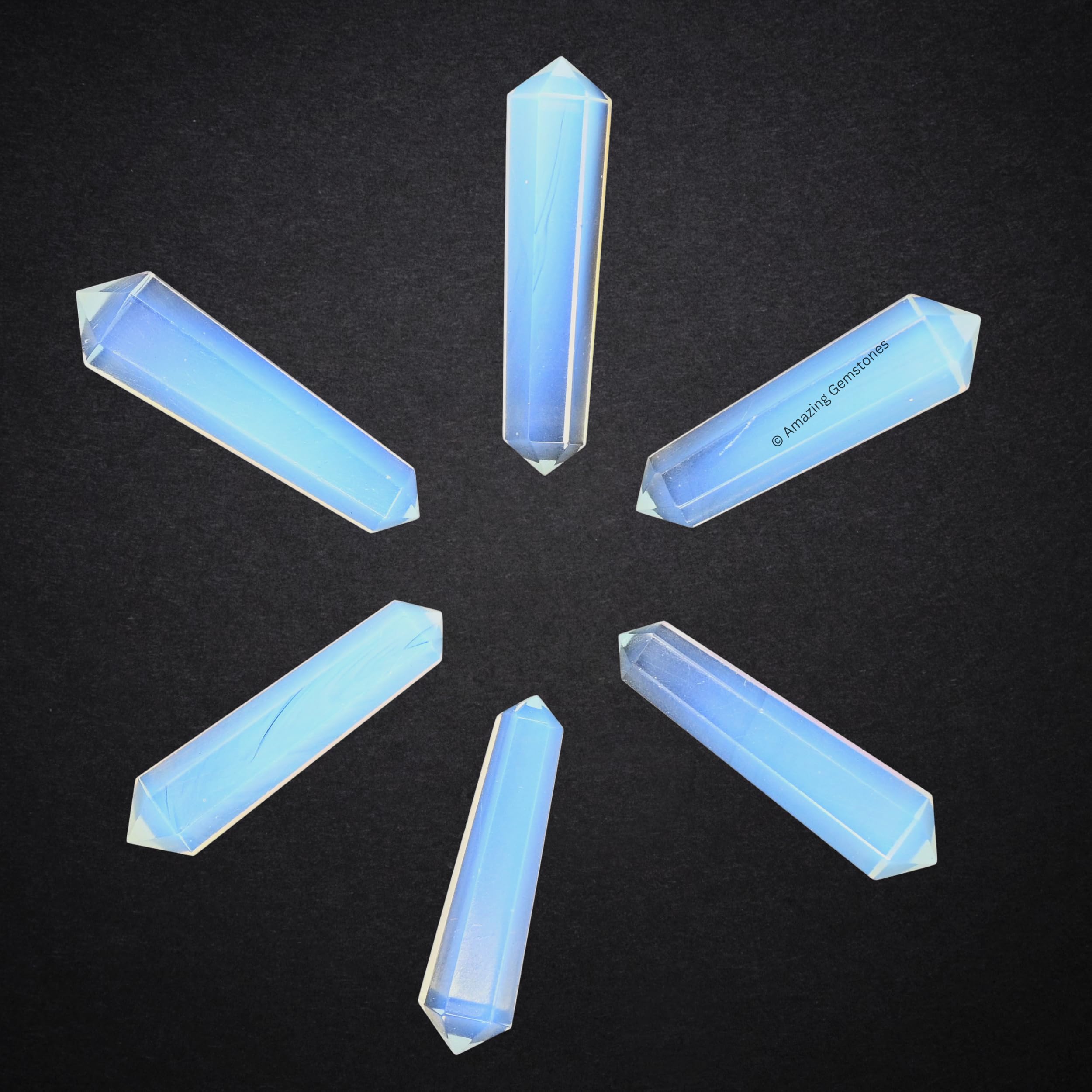 Amazing Gemstone opalita: puntas con certificado de autenticidad para regalo seguro.