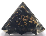 Amazing Gemstone orgonita pirámide 30mm con bobina de cobre, mejora flujo energético