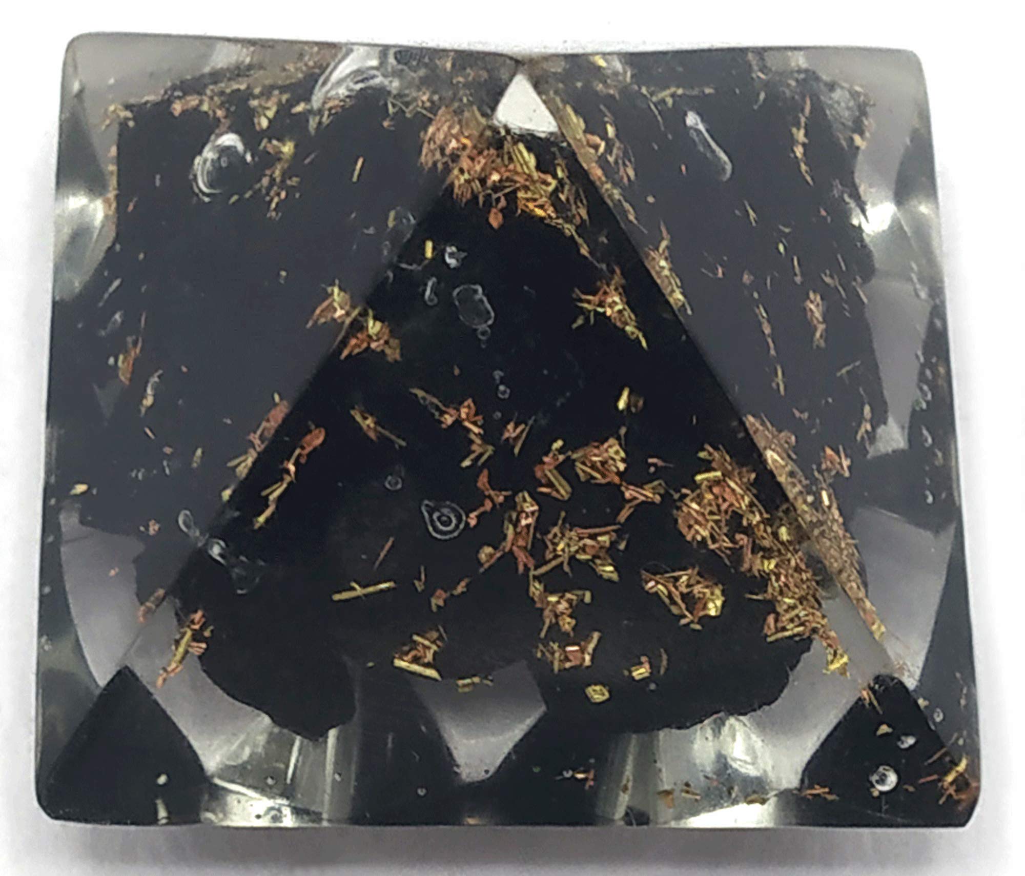 Amazing Gemstone orgonita pirámide lemuriano shungita, diseño único para uso diario
