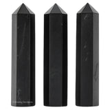 Amazing Gemstone set de tres puntas shungite para proyectos de bricolaje