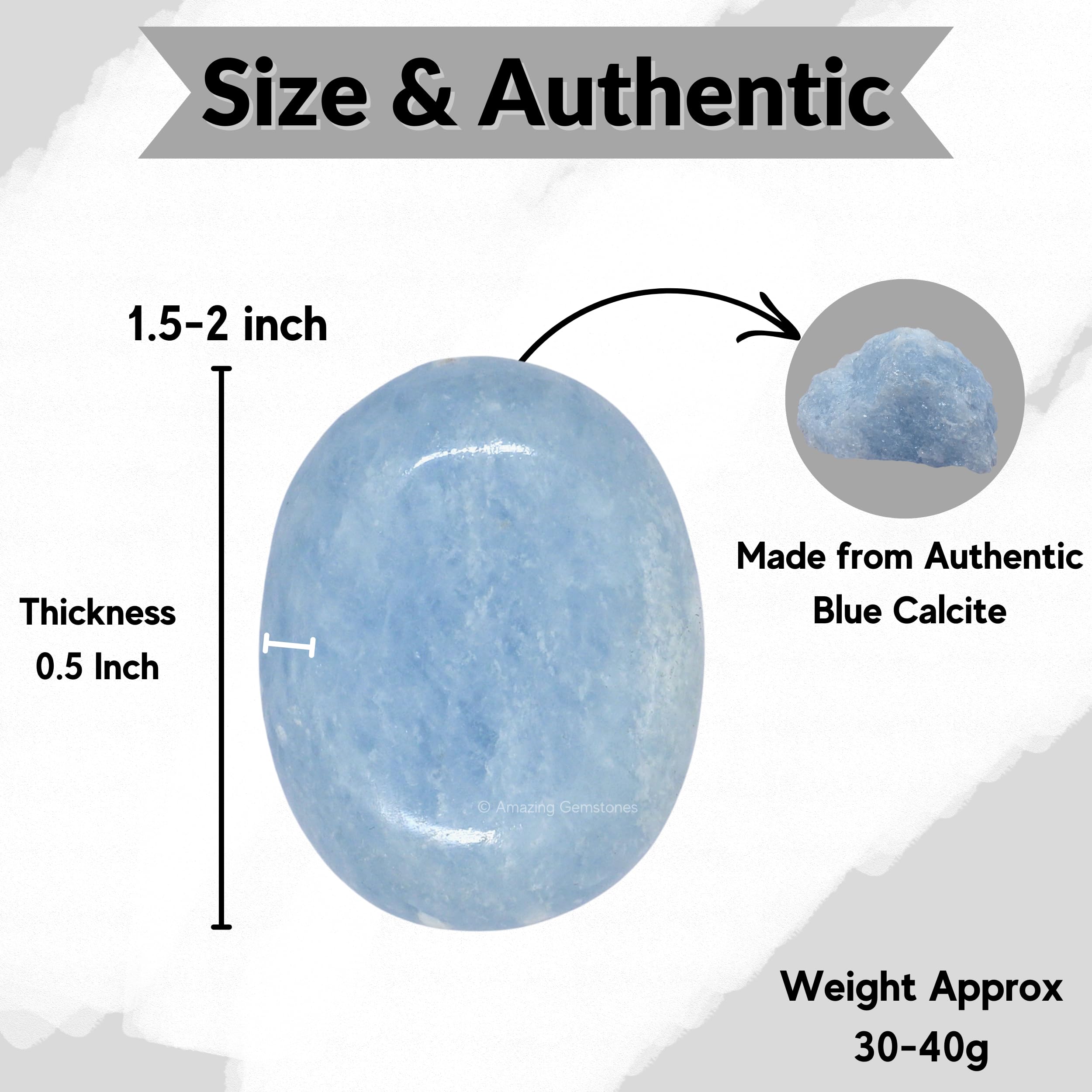 Amazing Gemstone Palma de piedra artesanal para rituales suaves.
