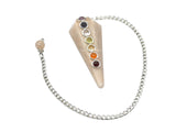 Péndulo Amazing Gemstone con cabujón chakra, diseño para meditaciones.