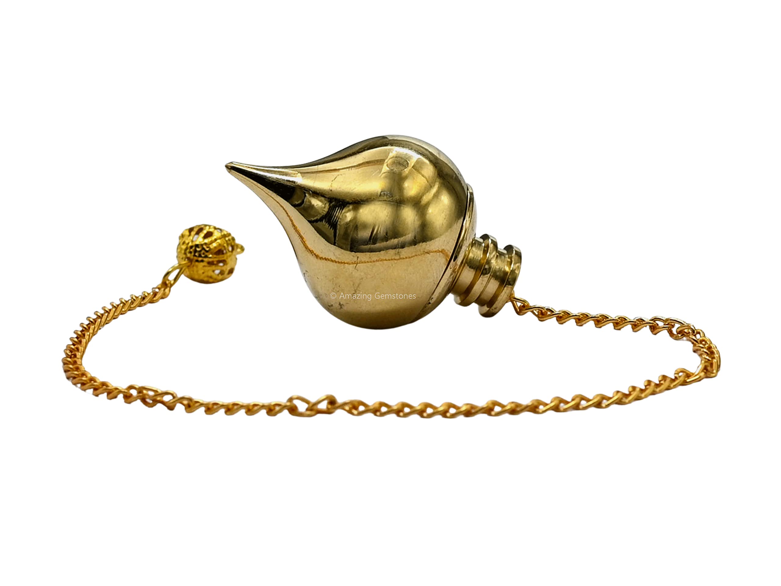 Amazing Gemstone pendulo metálico resistente con peso estable para lecturas fiables.