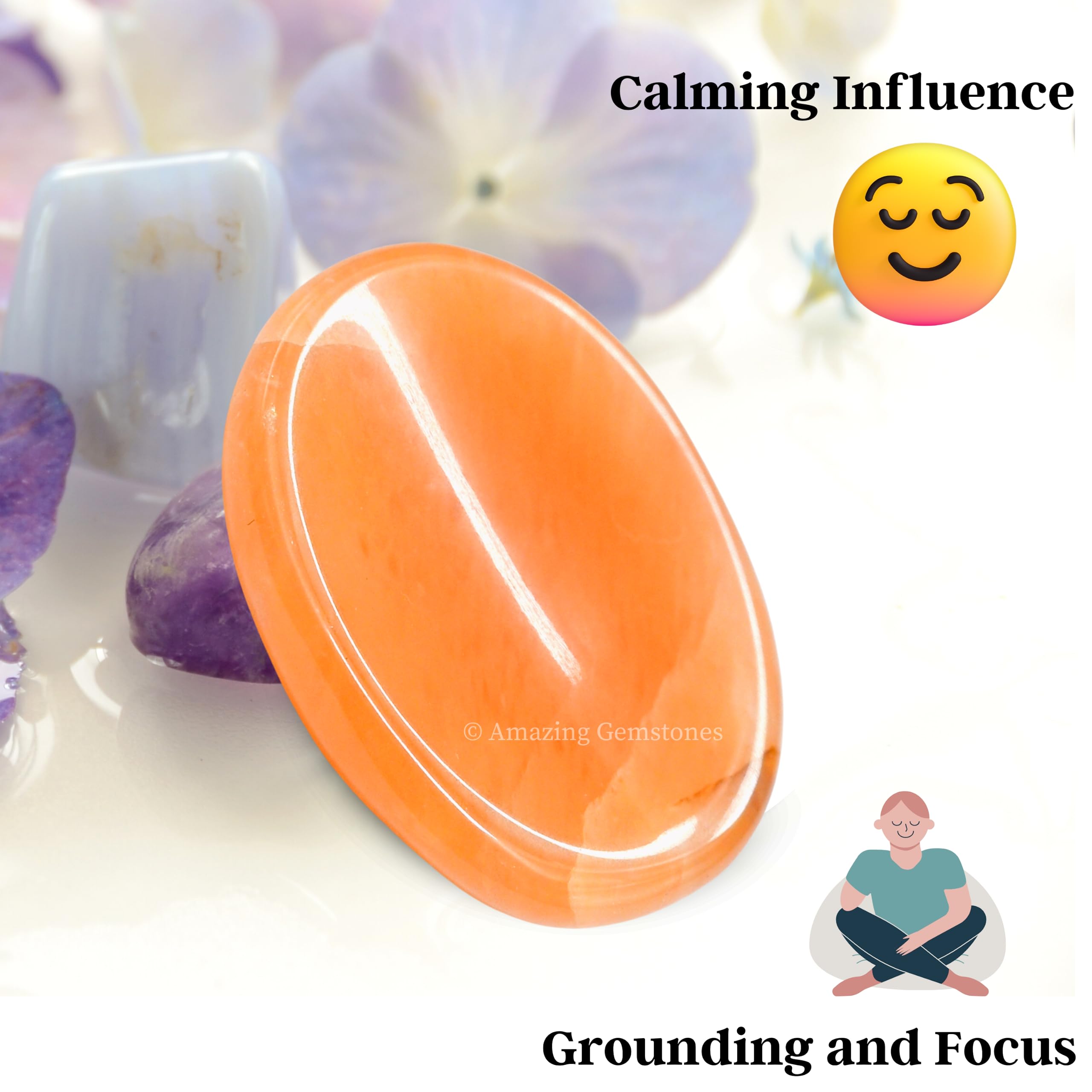 Amazing Gemstone para bolsillos piedra aventurina roja de calma en movimiento