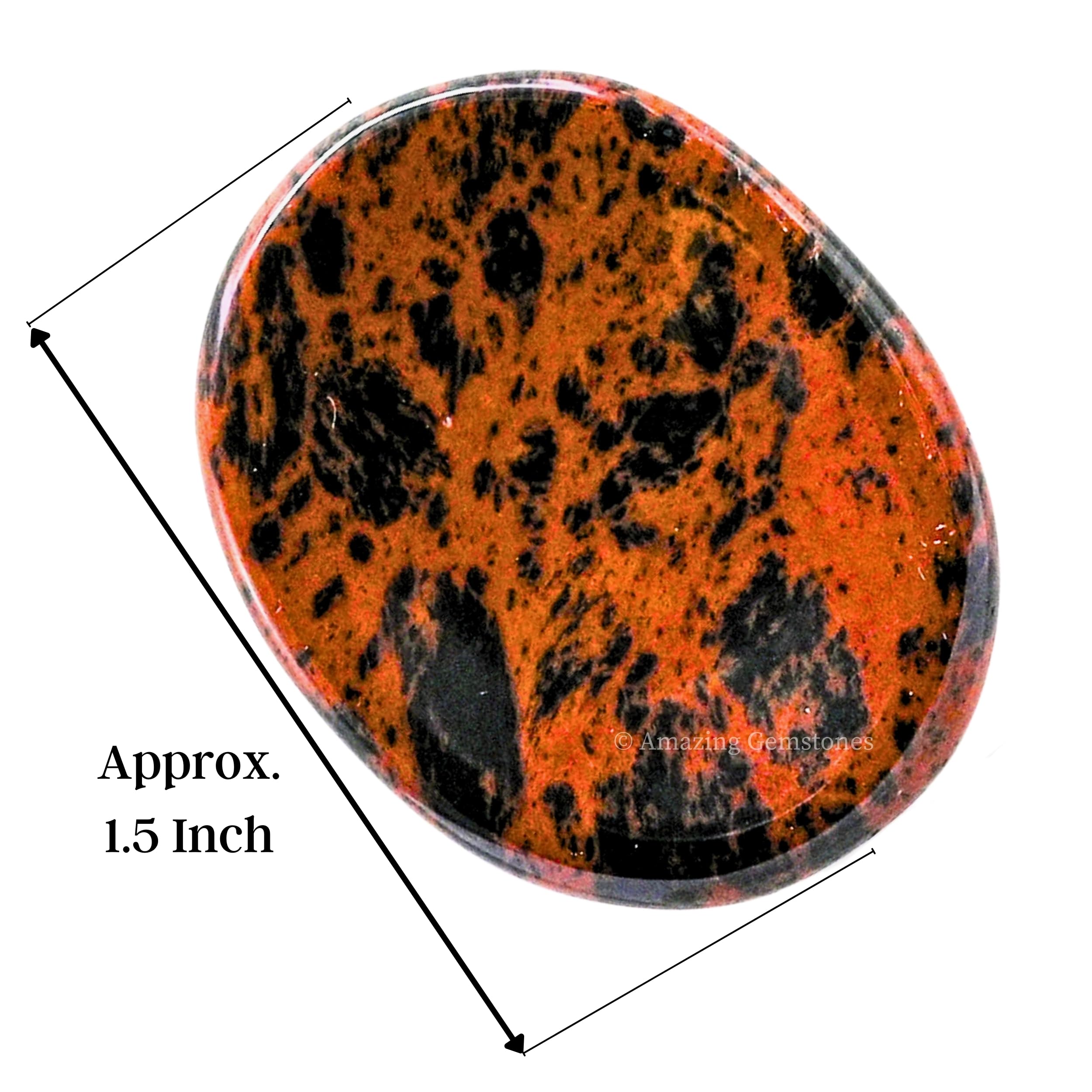 Piedra obsidiana caoba favorece centrado diario
